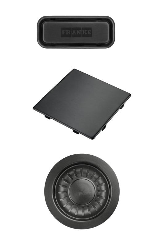 Franke Kubus 2.0 farvesæt Afløbssæt Gun Metal 1208970828