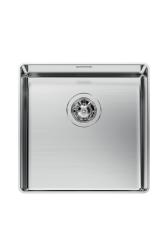 Foster Phantom Slimline Rustfrit Stål Vask 40x40cm Undermonteret til keramiske bordplader 1208971123