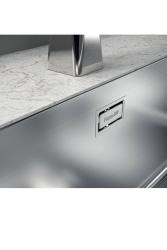 Foster Phantom Slimline Rustfrit Stål Vask 40x40cm Undermonteret til keramiske bordplader 1208971123