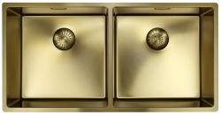 Pure.Sink Prestige Dobbelt Gylden vask 82x40 cm 10mm radius undermontering, fladmontering og overmontering PPG404040-60