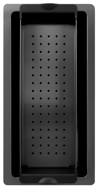 Pure.Sink Exclusivo Gun metal lille håndvask 18x40 cm 10mm radius undermontering, planmontering og overmontering PEX1840-61