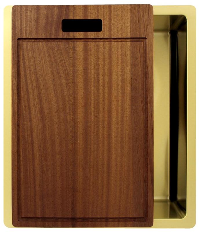 Pure.Sink Exclusivo Gylden vask 34x40 cm 10mm radius undermontering, planmontering og overmontering PEX3440-60