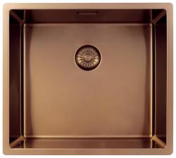 Pure.Sink Exclusivo Kobber vask 45x40 cm 10mm radius undermontering, planmontering og overmontering PEX4540-62