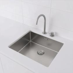 Pure.Sink Exclusivo RVS vask 50x40 cm 10mm radius underbygning, planbygning og overbygning PEX5040-02
