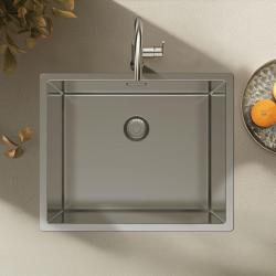 Pure.Sink Exclusivo RVS vask 50x40 cm 10mm radius underbygning, planbygning og overbygning PEX5040-02
