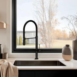 Pure.Sink Exclusivo Gun metal vask 50x40 cm 10mm radius undermontering, fladmontering og overmontering PEX5040-61