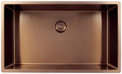 Pure.Sink Exclusivo stor kobber køkkenvask 70x40 cm 10mm radius undermontering, planmontering og overmontering PEX7040-62