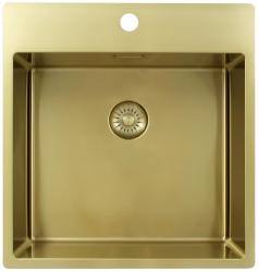 Pure.Sink Exclusivo Guldbækken 49x52 cm Tapwing med hanehulbank 10mm radius PEX4540T-60