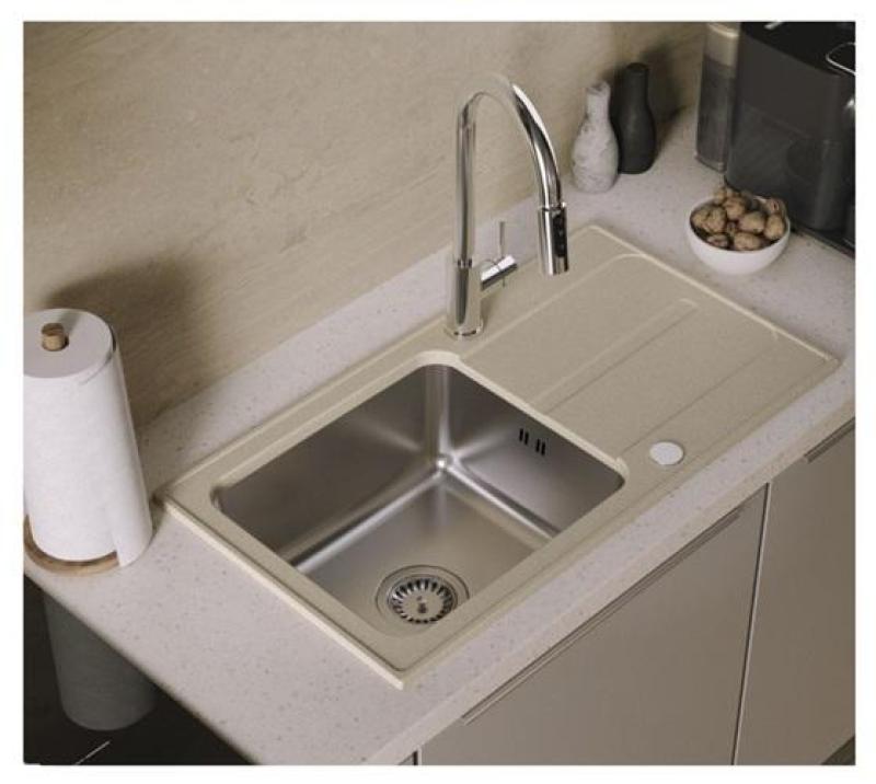 Quadri Viora Køkkenblander Krom 3-vejs med en ekstra tilslutning til filtreret vand 1208971405