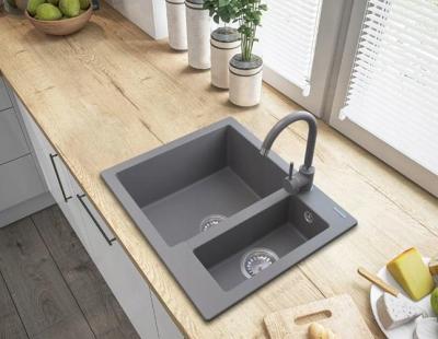 Graniteland Adda Granit Grå 1.5 Vask Overbygning 600x495mm 1208971456