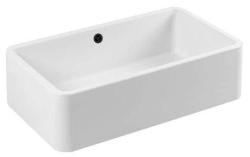Ausmann Ceramic Mira Keramisk Hvid Vask - Underbygning og Mellembygning 795 x 460 mm med Sort prop 1208971469