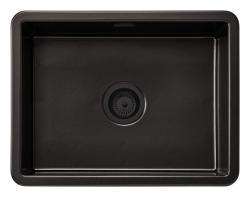 Ausmann Ceramic Ember Keramisk Mat Sort Vaske - Ovenpå og Nedenunder 54 x 40 cm med Sort prop 1208971499