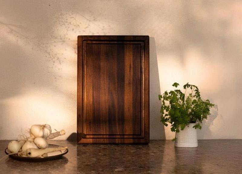 Woodsea Butcher Groove S - Valnød Træ Skærebræt med saft rille 45x30 cm 1208971534