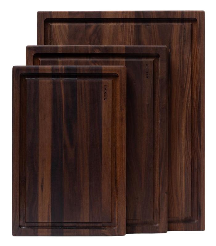 Woodsea Butcher Groove M - Valnød Træ Skærebræt med saft rille 50x38 cm 1208971535