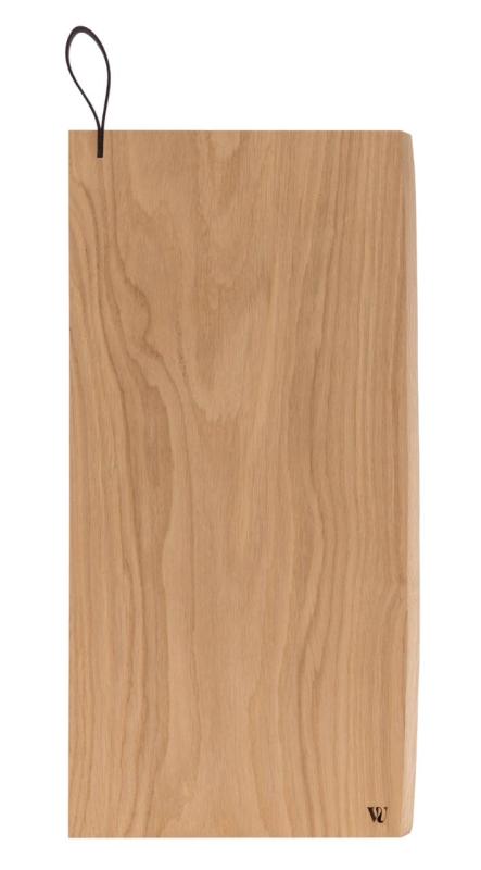 Woodsea Chop-Chop Oak XL - Eg træ Skærebræt 50x24cm med læderhåndtag 1208971542