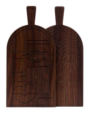 Woodsea Maske Valnød - Valnødde Mask skære- og serveringsbræt 38x19 cm 1208971561