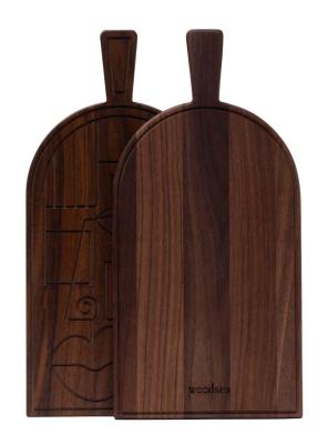 Woodsea Maske Valnød - Valnødde Mask skære- og serveringsbræt 38x19 cm 1208971561