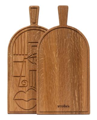 Woodsea Mask Oak- Egetræsmaske skære- og serveringsplade 38x19 cm 1208971562