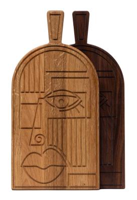 Woodsea Mask Oak- Egetræsmaske skære- og serveringsplade 38x19 cm 1208971562