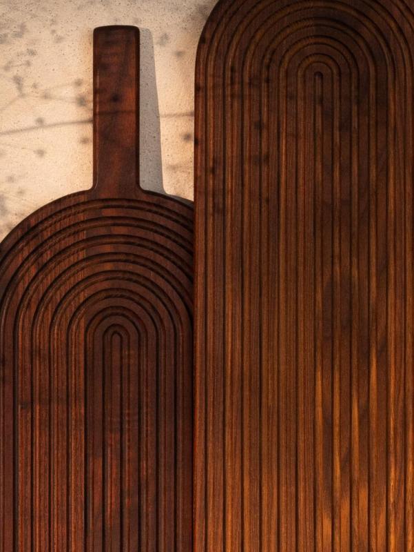 Woodsea Rainbow Ash M - Asketræs Rainbow skære- og serveringsbræt 485x185 mm 1208971563