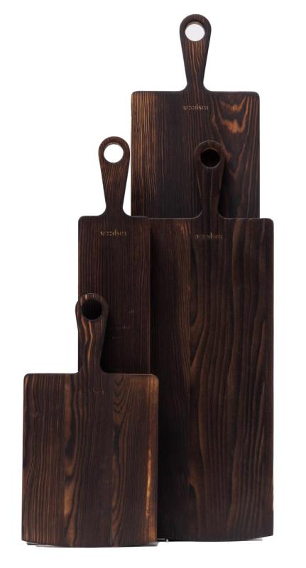 Woodsea Pine Brændt - Fyrretræs serveringsbræt 11x62 cm 1208971579
