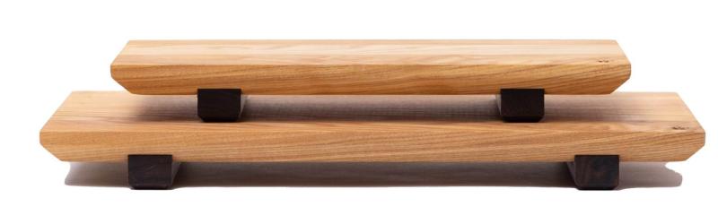 Woodsea Sushi M - Essentræ Sushibræt med valnødtræsben 30x17 cm 1208971585