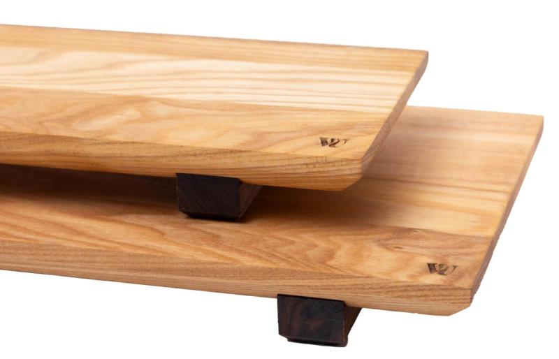 Woodsea Sushi M - Essentræ Sushibræt med valnødtræsben 30x17 cm 1208971585