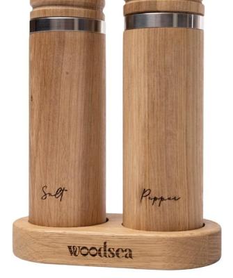 Woodsea Spice - Eg træ saltkværn Ø5x28 cm 1208971595