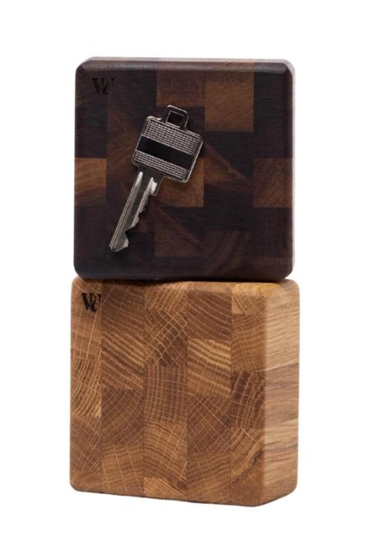 Woodsea End Grain Walnut - Valnødtræ Nøgleholder 9x9 cm 1208971601