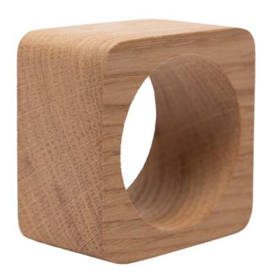 Woodsea Servietring Eg - Egetræ Servietring 5x5 cm 2 stykker 1208971602