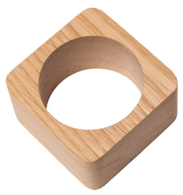 Woodsea Servietring Eg - Egetræ Servietring 5x5 cm 2 stykker 1208971602