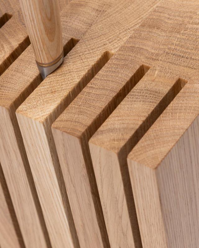 Woodsea Block Oak M - Eg træ Knivholder Blok 17x12 cm 1208971610