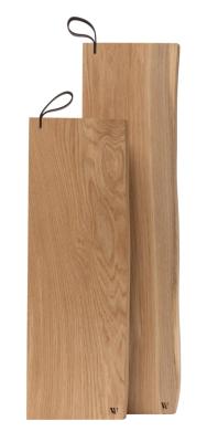 Woodsea Serving S - Eg serveringsplade 55x17 cm med læderhåndtag 1208971615