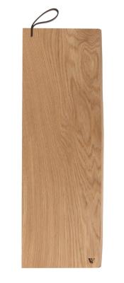 Woodsea Serving S - Eg serveringsplade 55x17 cm med læderhåndtag 1208971615