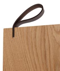 Woodsea Serving L - Eg Serveringsbræt 70x17 cm med læderhåndtag 1208971616