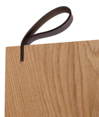 Woodsea Serving L - Eg Serveringsbræt 70x17 cm med læderhåndtag 1208971616