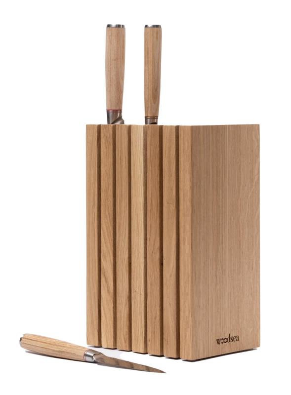Woodsea Block Oak S - Ege Træ Knivholder Blok 13x8 cm 1208971617
