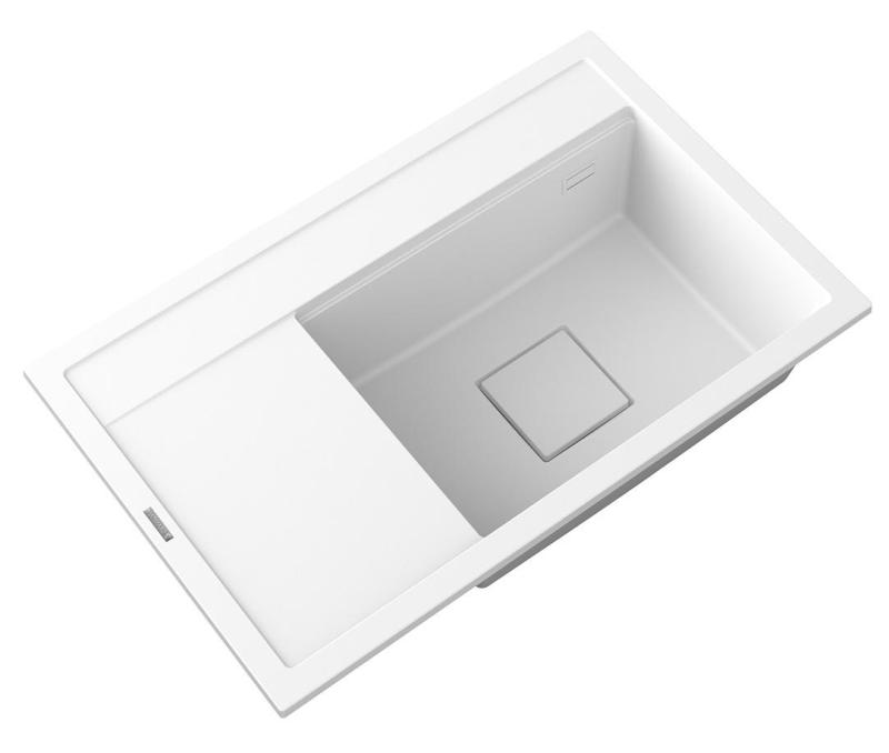 Graniteland Seta Granit Hvid Vask Overflademontage 80x50 cm 1208971618