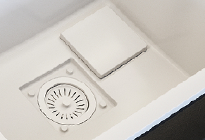 Graniteland Seta Granit Hvid Vask Overflademontage 80x50 cm 1208971618