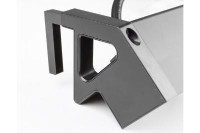 Basco møbelstik, 3 x stik med jordforbindelse, USB A+C, 1,5m kabel, sort med montering