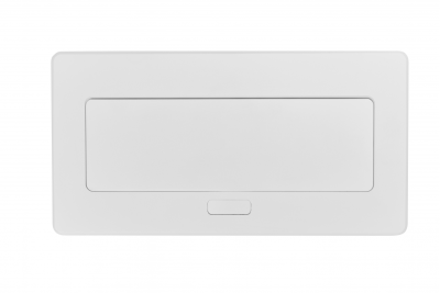 MULTISOFT Møbelstik 2x Stik med Jord, USB A+C, RJ45, Strømkabel med Stik, Hvid