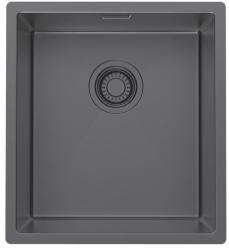 Pure.Sink Luxion Vask i gun metal, 36 x 40 cm, til undermontering, planmontering og påmontering PLX3640-61