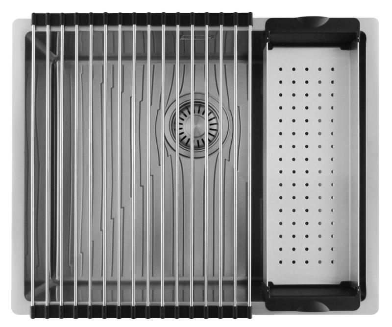 Pure.Sink Luxion Rustfrit stålvask 50x40 cm undermontering, planmontering og påbygning  PLX5040-02