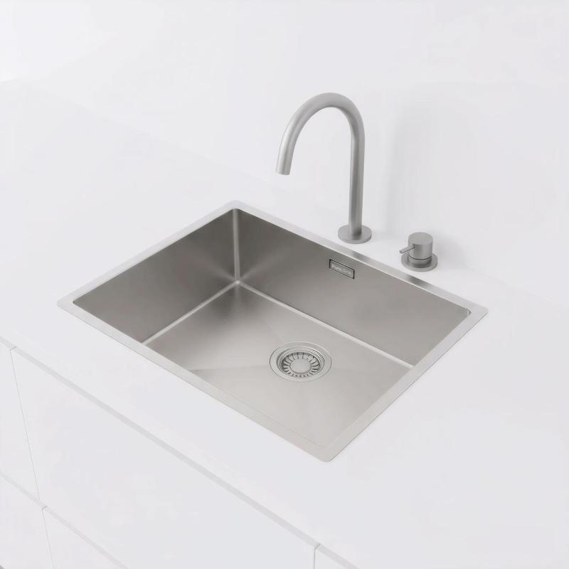 Pure.Sink Luxion rustfrit stål vask 50x40 cm undermontering, planmontering og påbygning PLX5040-02