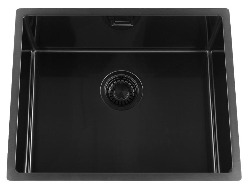 Pure.Sink Luxion PVD Sort vask 50x40 cm undermontering, planmontering og påbygning PLX5040-63