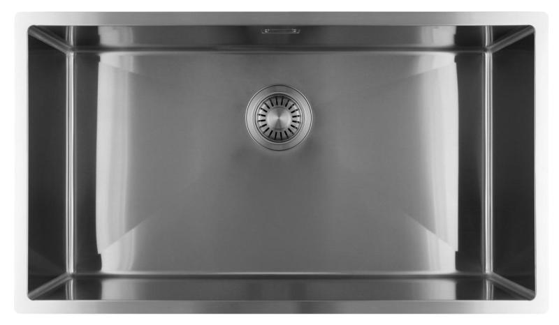 Pure.Sink Luxion Stor rustfri stålvask 74x40 cm undermontering, planmontering og påmontering PLX7440-02