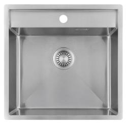 Pure.Sink Luxion Rustfri vask 51x50 cm Tapwing med hul til vandhane PLX5150T-02