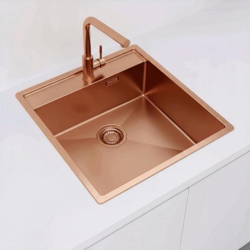 Pure.Sink Luxion Kobbervask 51x50 cm Tapwing med taphul PLX5150T-62