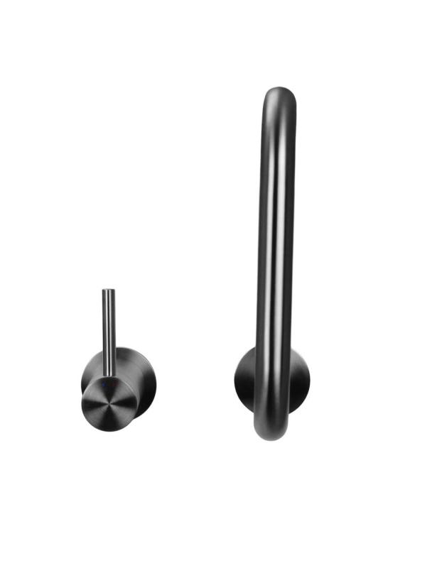 Pure.Sink Luxion 2-huls massiv rustfri køkkenarmatur med U-udløb PLX2HU-02