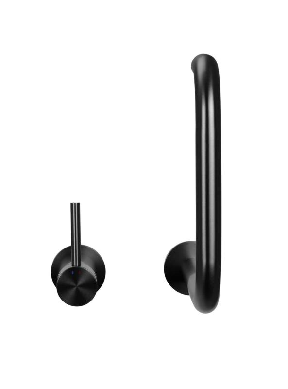 Pure.Sink Luxion 2-huls køkkenarmatur i gun metal med U-udløb PLX2HU-61